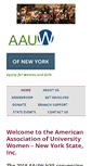 Mobile Screenshot of aauw-nys.org