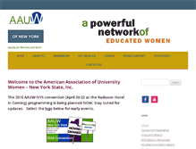 Tablet Screenshot of aauw-nys.org